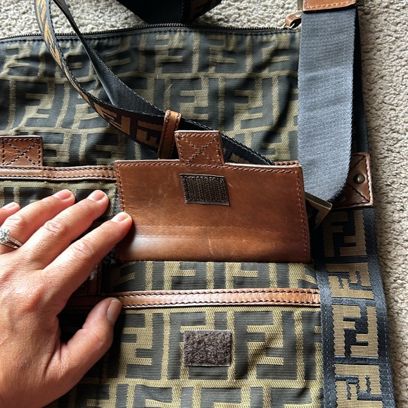 Vintage FENDI Zucchino Shoulder Crossbody bag - Picture 11 of 14